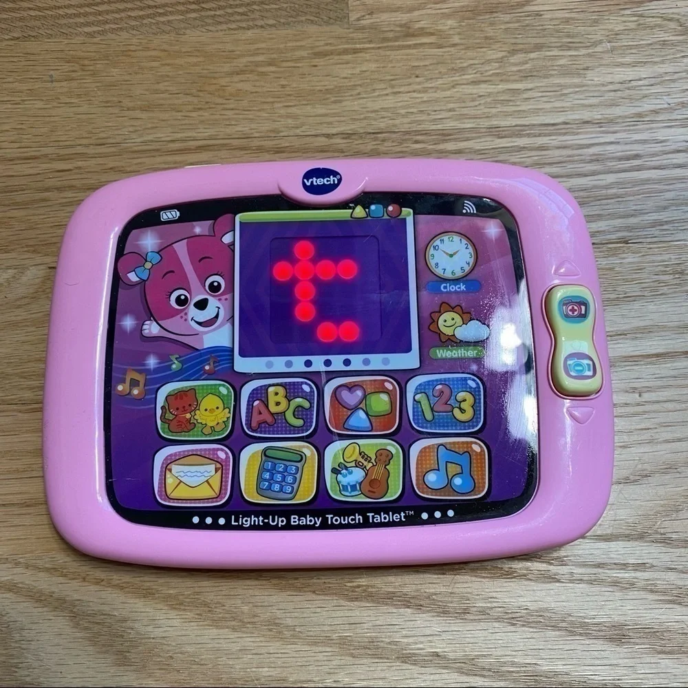 V-tech Light Up Baby Touch Table Kids Toy Pink